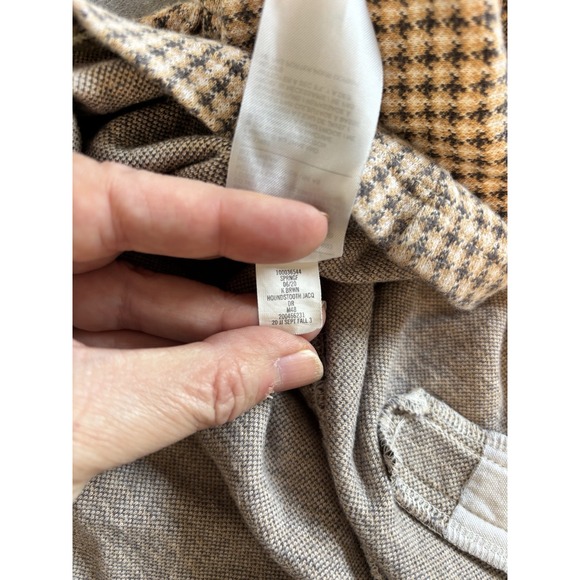 Janie And Jack Sz 5 Houndstooth Dress Bow Cotton Drop Waist Old Money Preppy - Picture 8 of 16